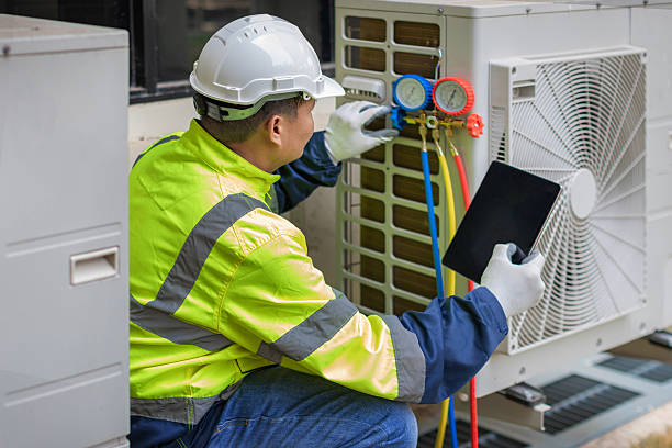 Professional Hvac Installation technician working in Geneva, IN